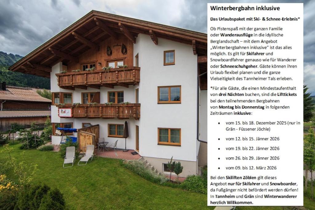 Ferienwohnungen Bauernhof Andreas Kleiner Tannheim Bagian luar foto